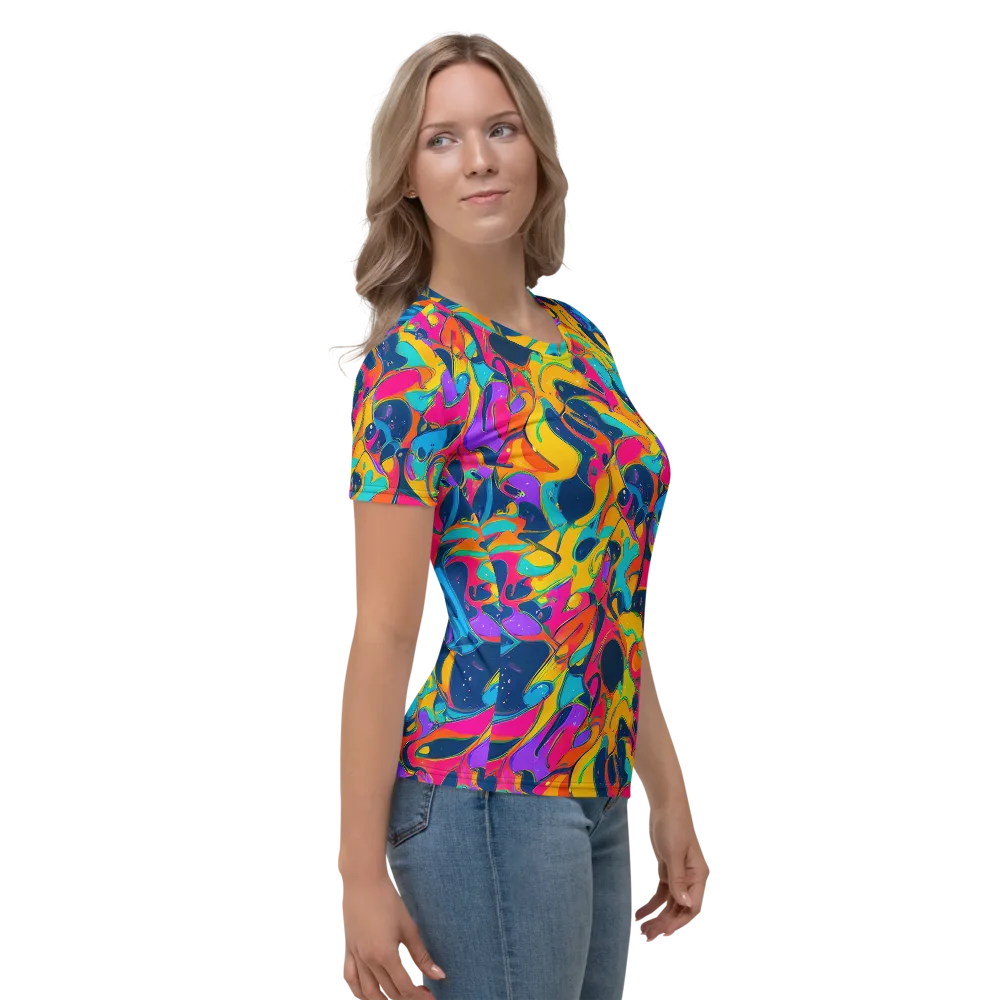 Magma Pop on Women's Crew Neck T-Shirt — Right