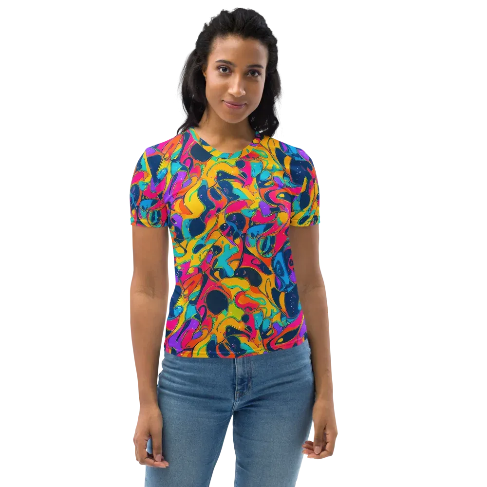Magma Pop on Women's Crew Neck T-Shirt — Front