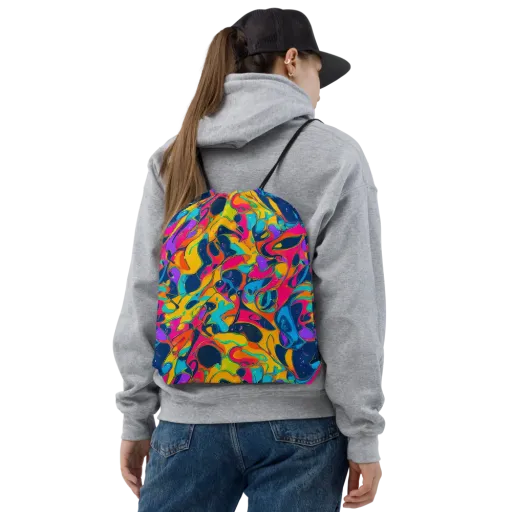 Magma Pop on a Drawstring Bag