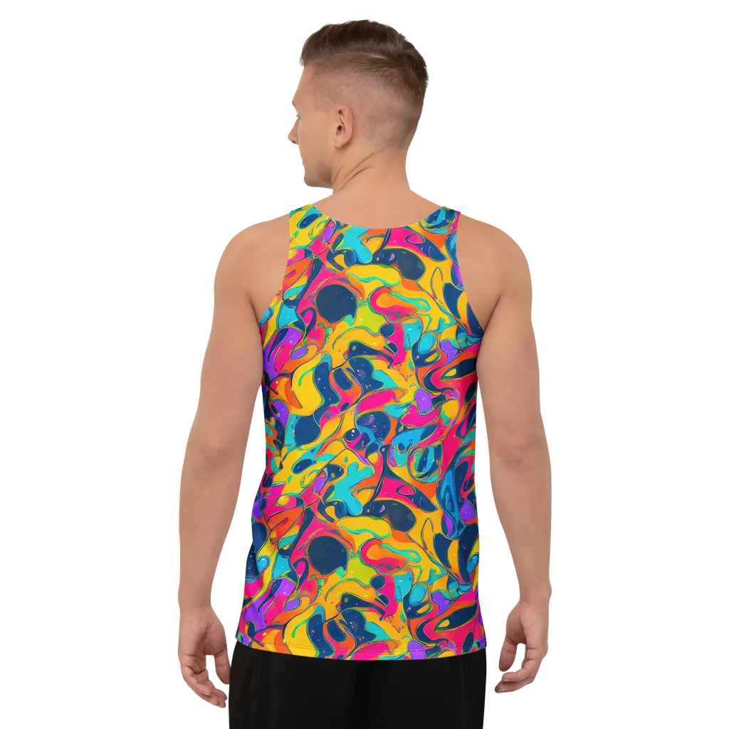 Magma Pop on Men's Tank Top — Back