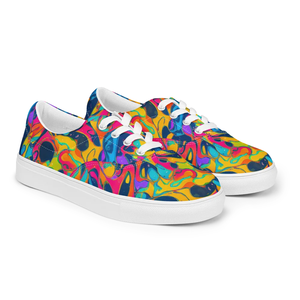 Magma Pop on Men's Lace-Up Canvas Shoes — Right Front