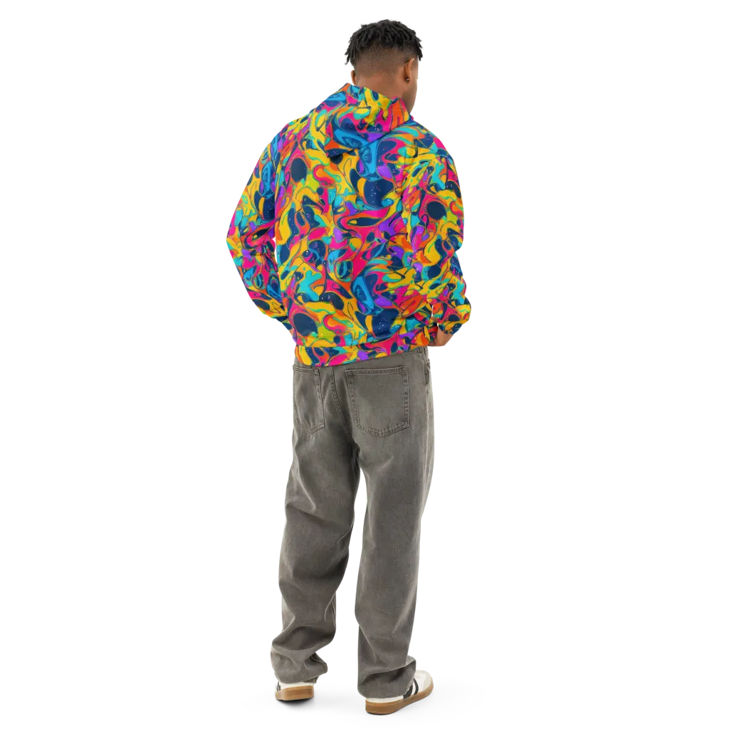 Magma Pop on Cotton Hoodie — Back