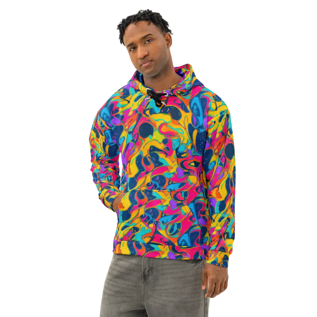 Magma Pop on Cotton Hoodie — Left Front