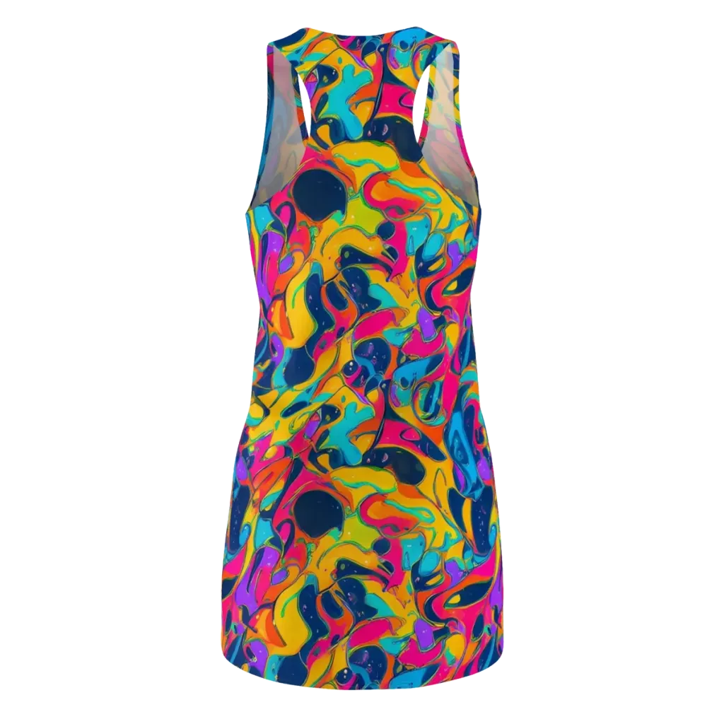 Magma Pop on Racerback Dress — Back