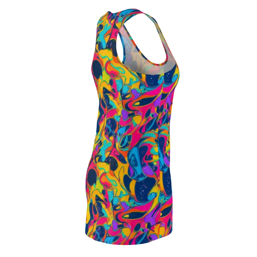 Magma Pop on Racerback Dress — Back Side