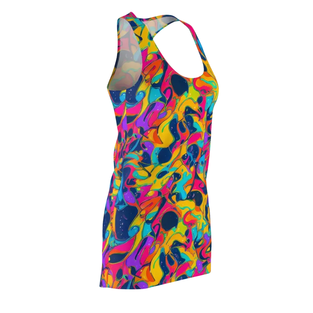 Magma Pop on Racerback Dress — Front Side