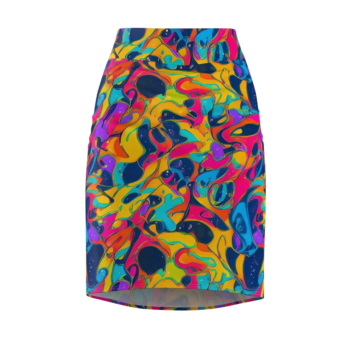Magma Pop on Pencil Skirt — Front