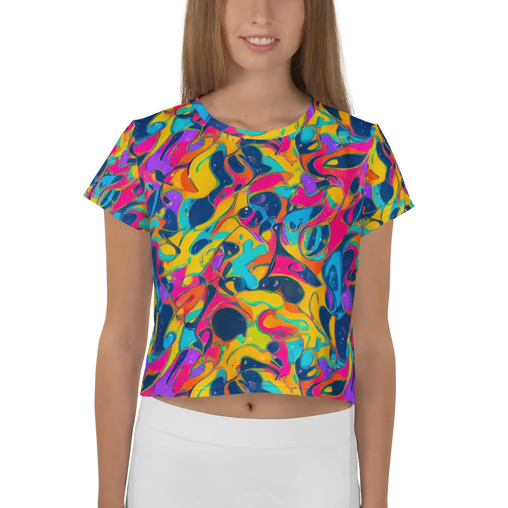 Magma Pop on Crop Tee — Front