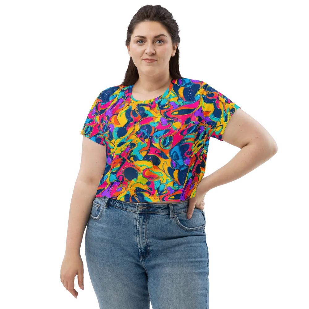 Magma Pop on Crop Tee — Front