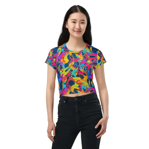 Magma Pop on a Crop Tee
