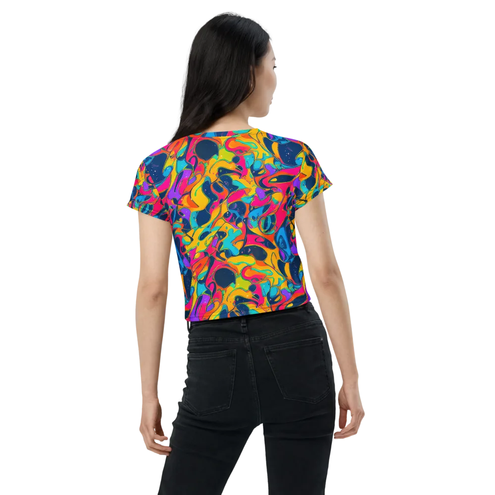 Magma Pop on Crop Tee — Back