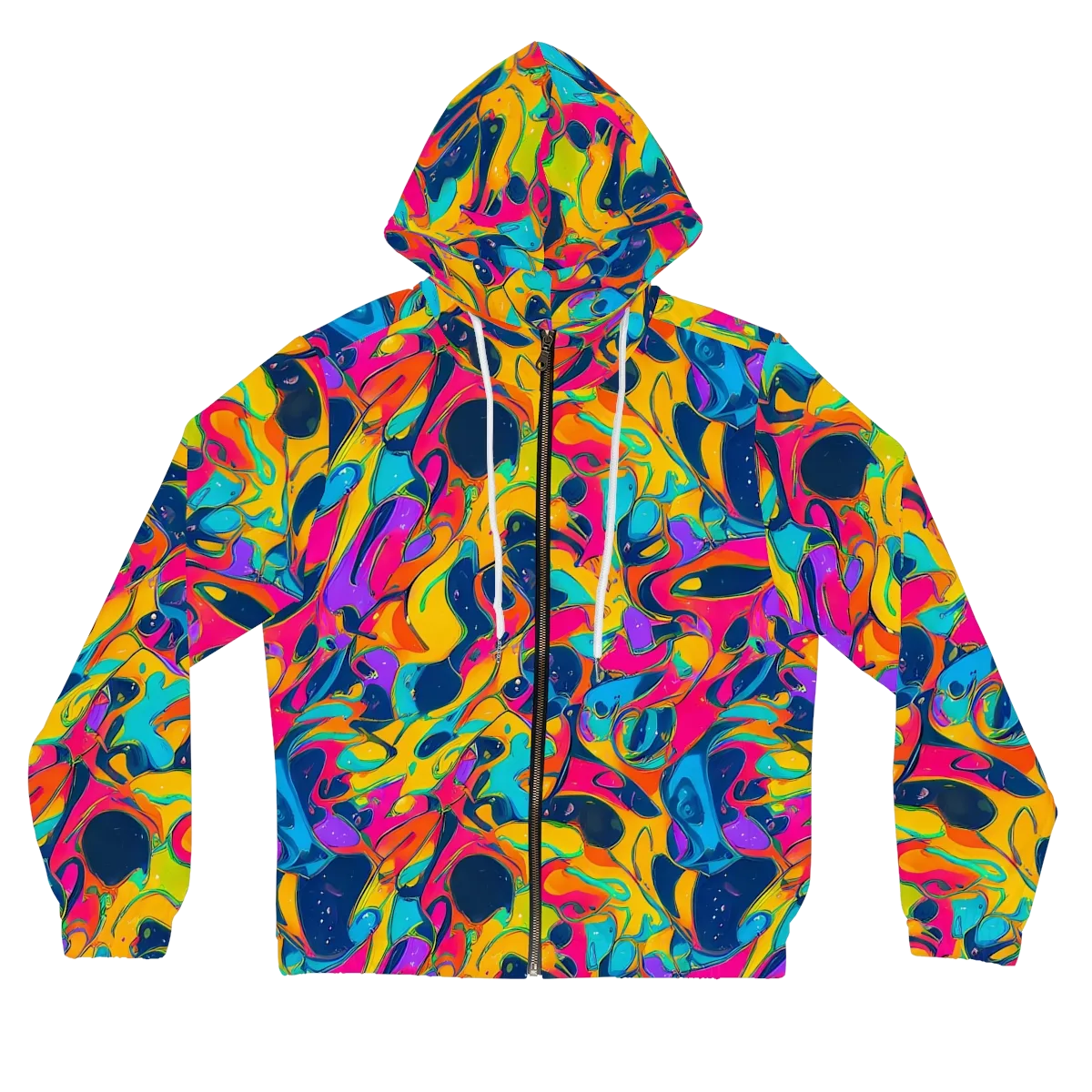 Magma Pop on Women's Full-Zip Hoodie — Front