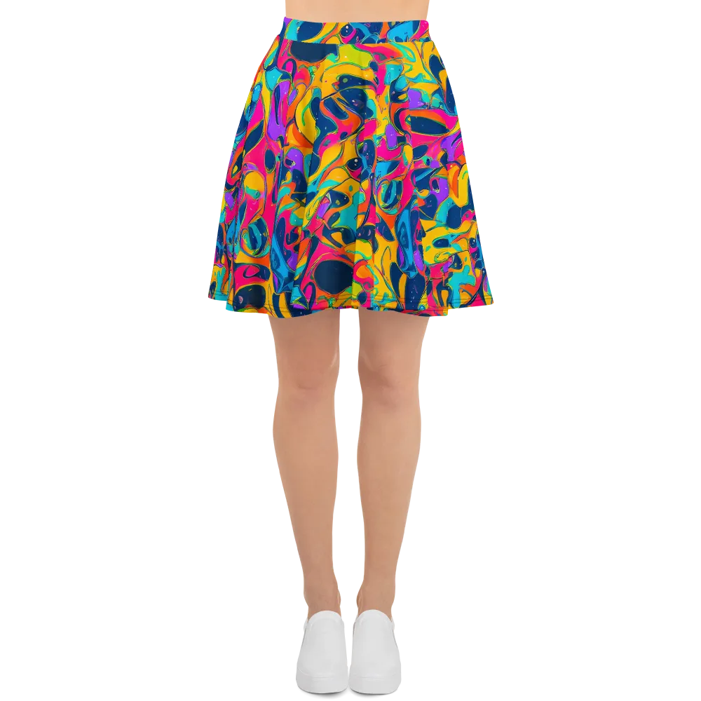 Magma Pop on Skater Skirt — Front