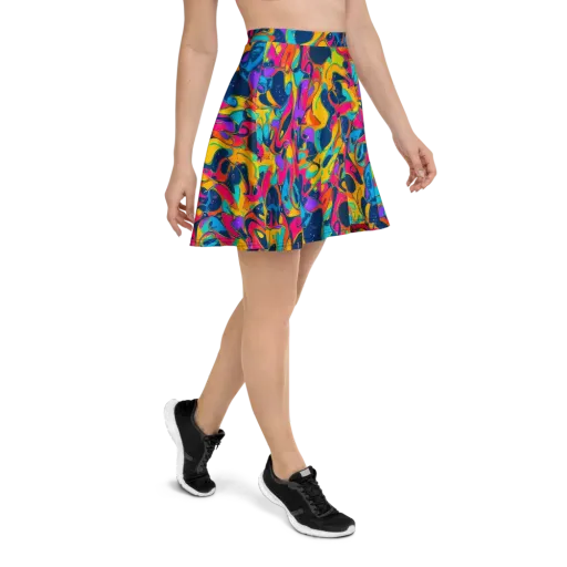 Magma Pop on a Skater Skirt