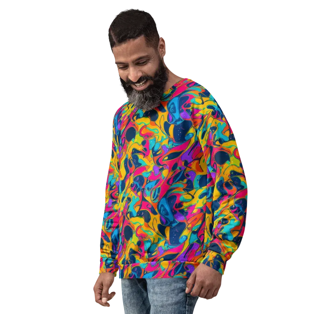 Magma Pop on Sweatshirt — Left Front