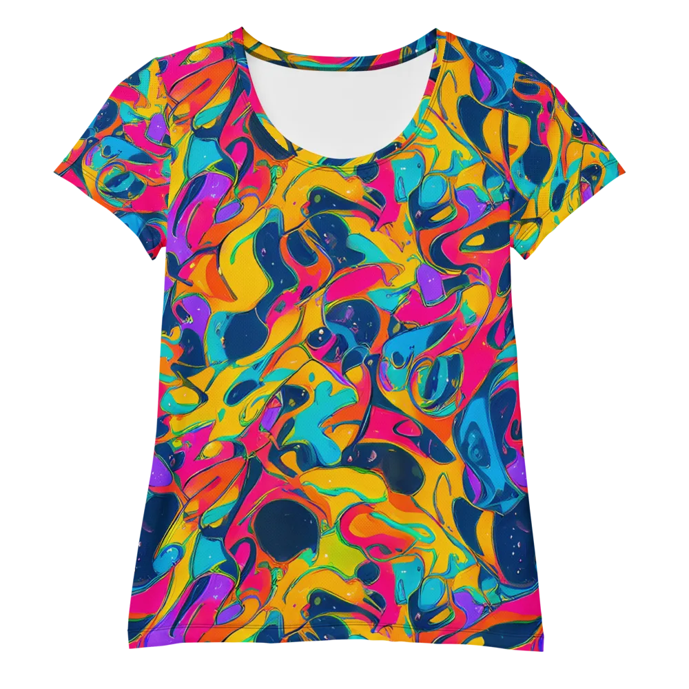 Magma Pop on Women's Athletic T-Shirt — Front