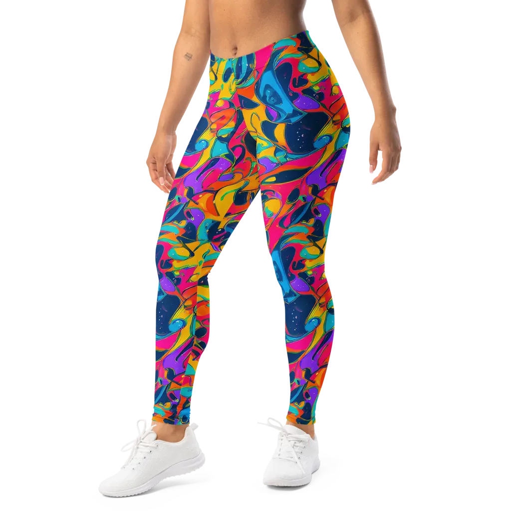 Magma Pop on Leggings — Left Front
