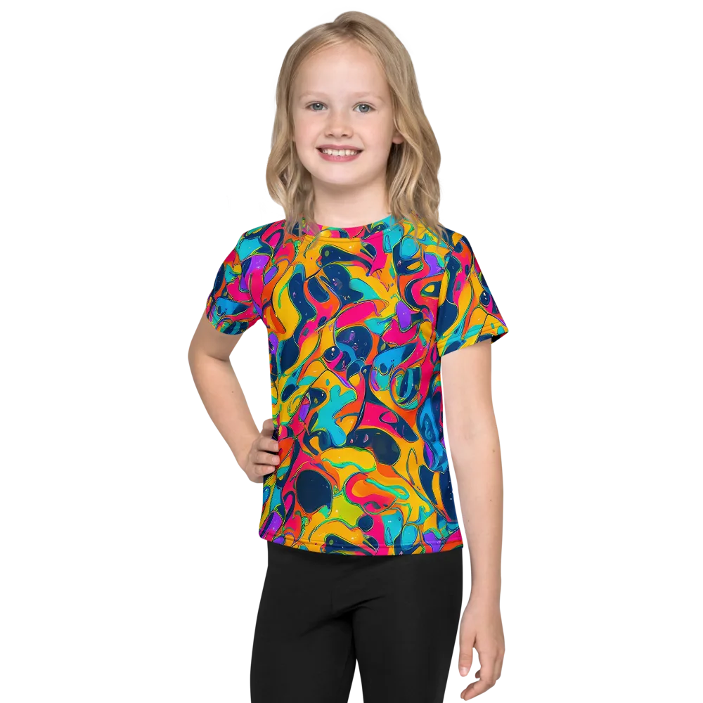 Magma Pop on Kids Crew Neck T-Shirt — Front