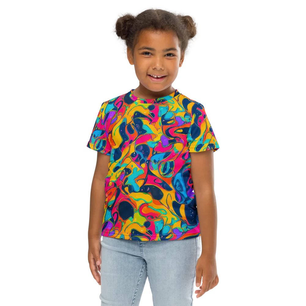 Magma Pop on Kids Crew Neck T-Shirt — Front
