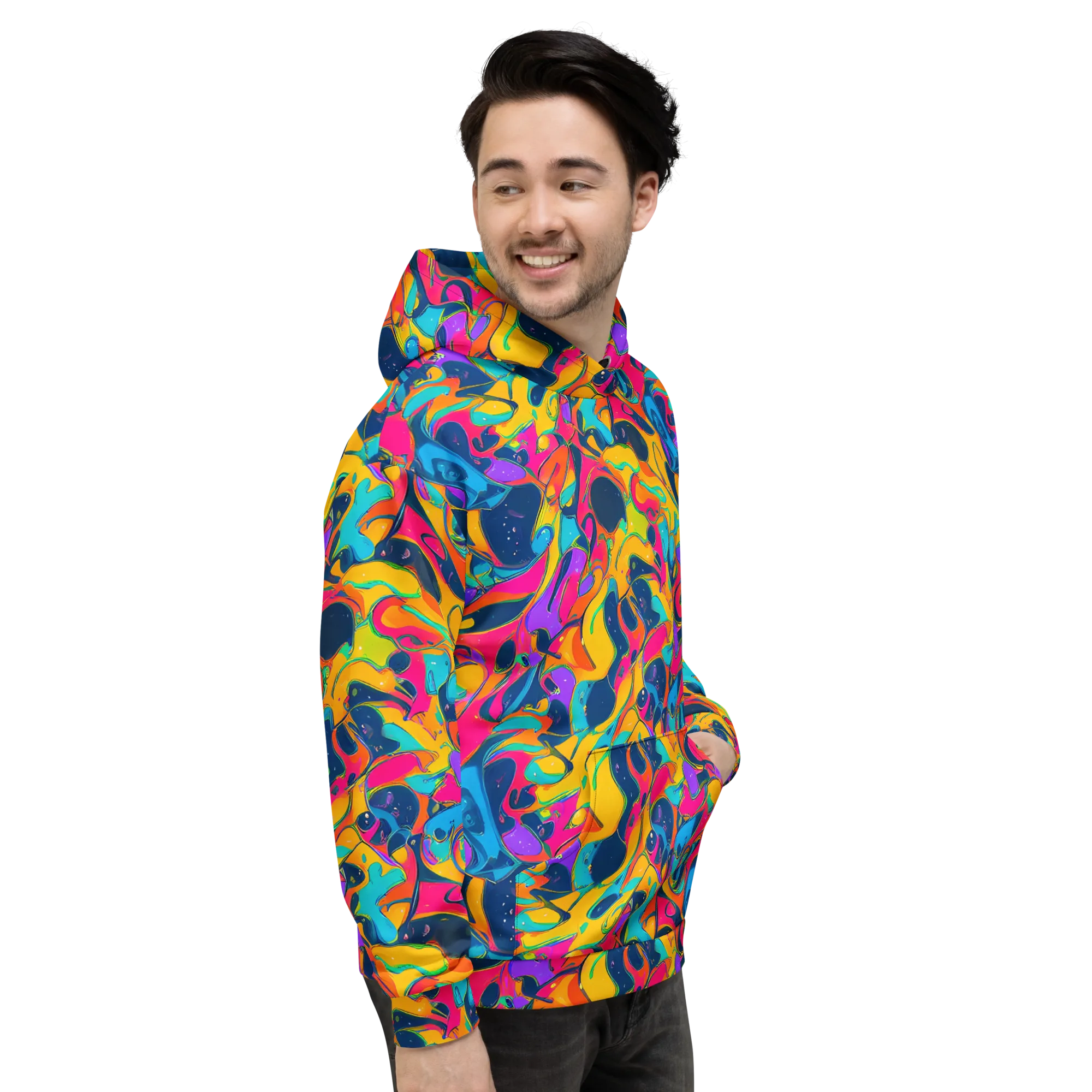 Magma Pop on Hoodie — Right