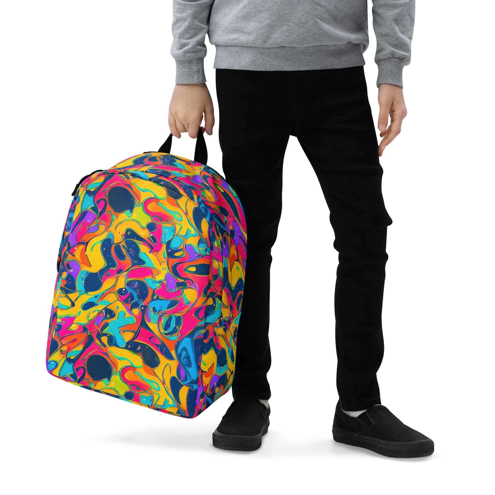 Magma Pop on Minimalist Backpack — Zoomed-in