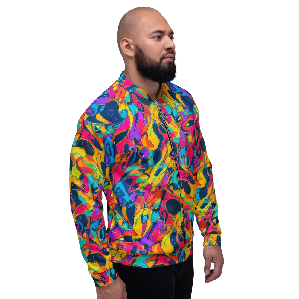 Magma Pop on Bomber Jacket — Right