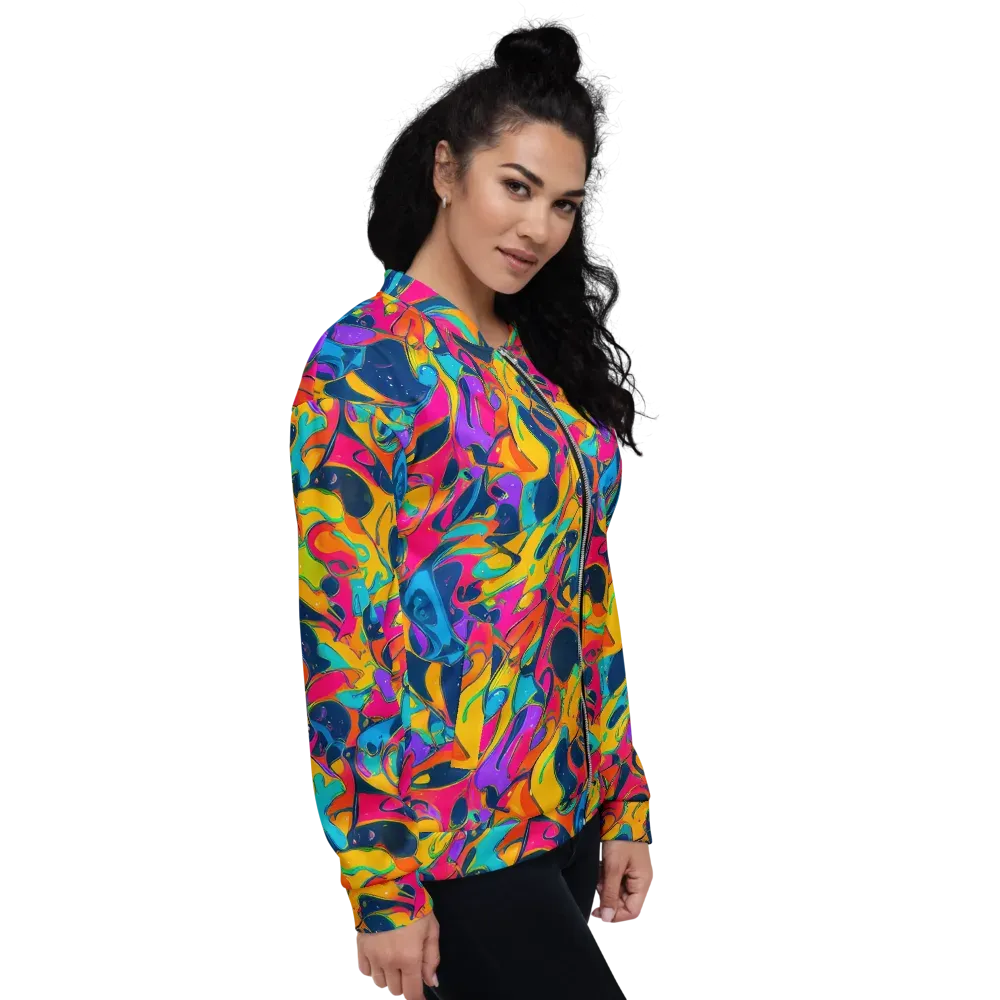Magma Pop on Bomber Jacket — Right