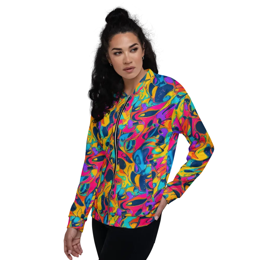 Magma Pop on Bomber Jacket — Left