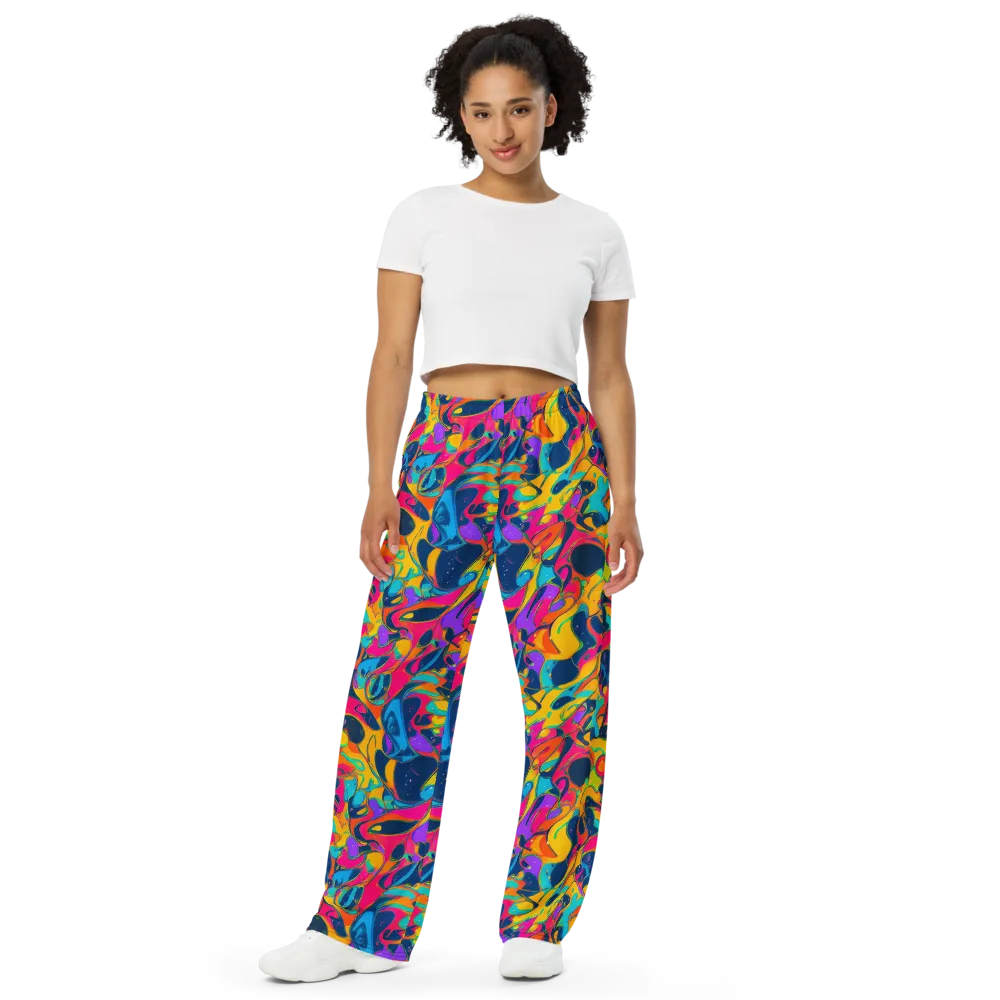 Magma Pop on Wide-Leg Pants — Front