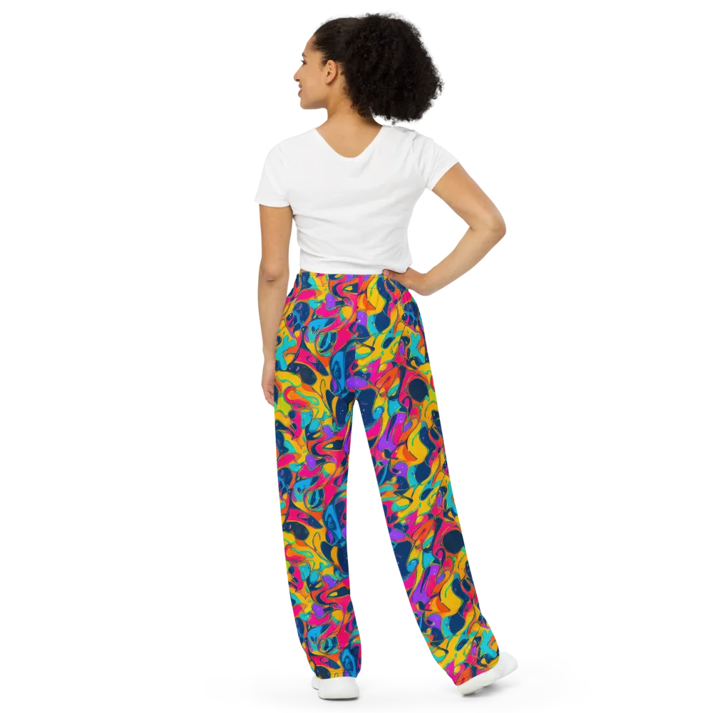 Magma Pop on Wide-Leg Pants — Back