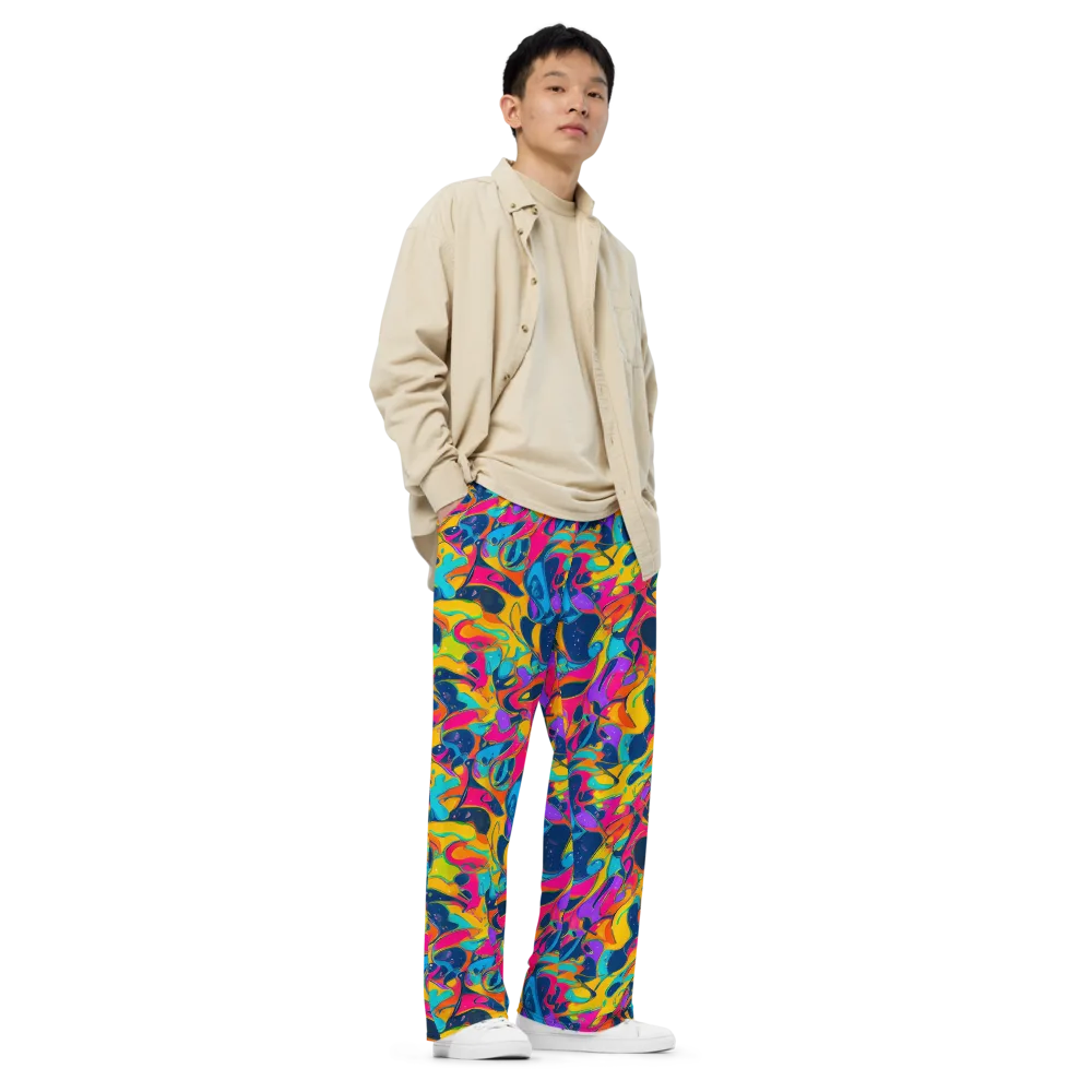 Magma Pop on Wide-Leg Pants — Right Front
