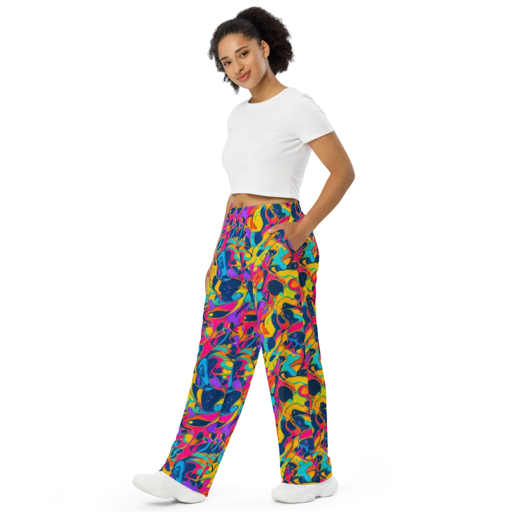 Magma Pop on Wide-Leg Pants — Left Front