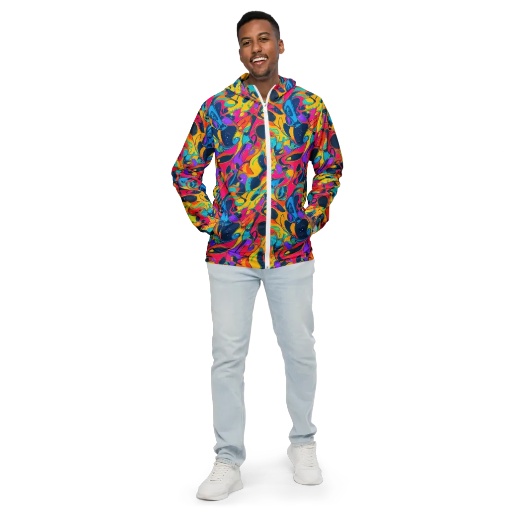Magma Pop on Men's Windbreaker — Front