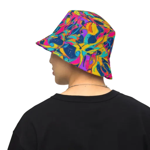 Magma Pop on a Reversible Bucket Hat