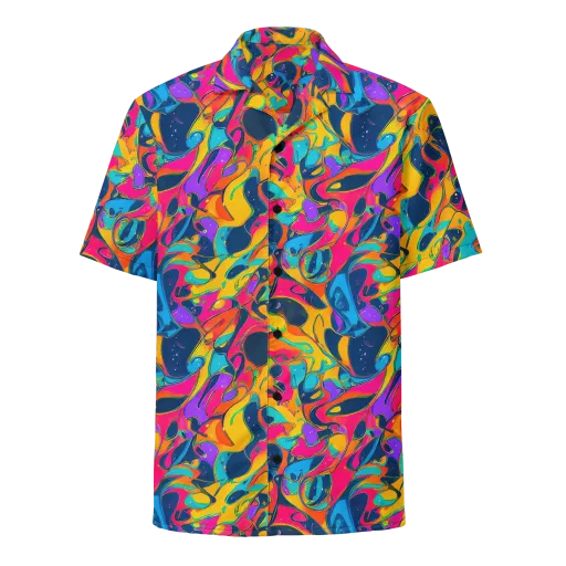 Magma Pop on a Button Shirt