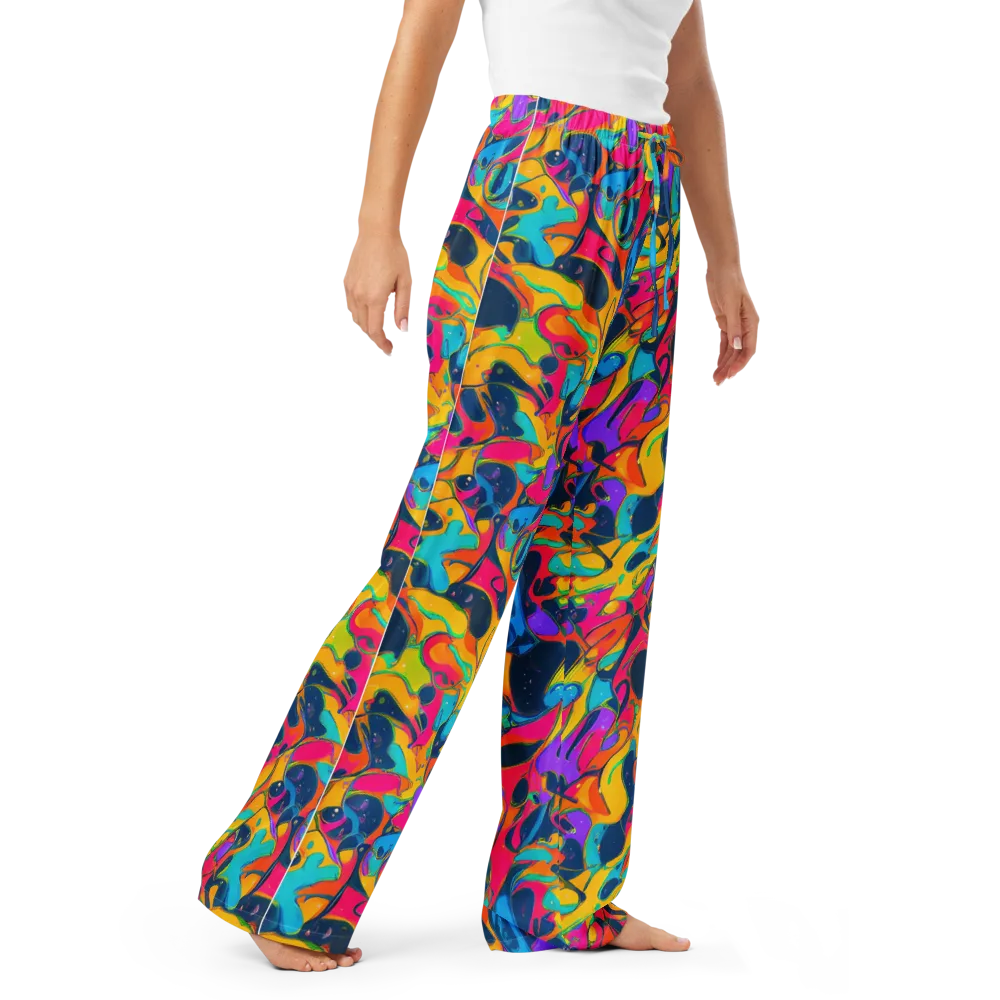 Magma Pop on Women's Pajama Pants — Right Front