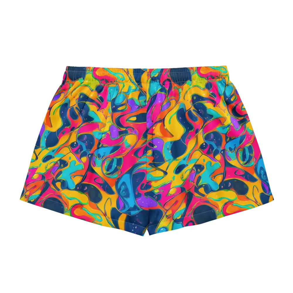 Magma Pop on Women's Pajama Shorts — Back