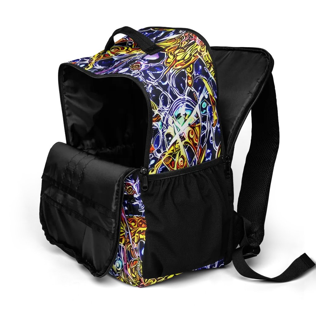 Blue Fire Orbit on Utility Backpack — Product details 2