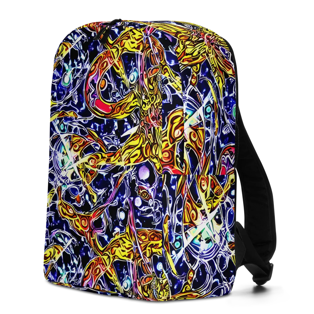 Blue Fire Orbit on Minimalist Backpack — Left
