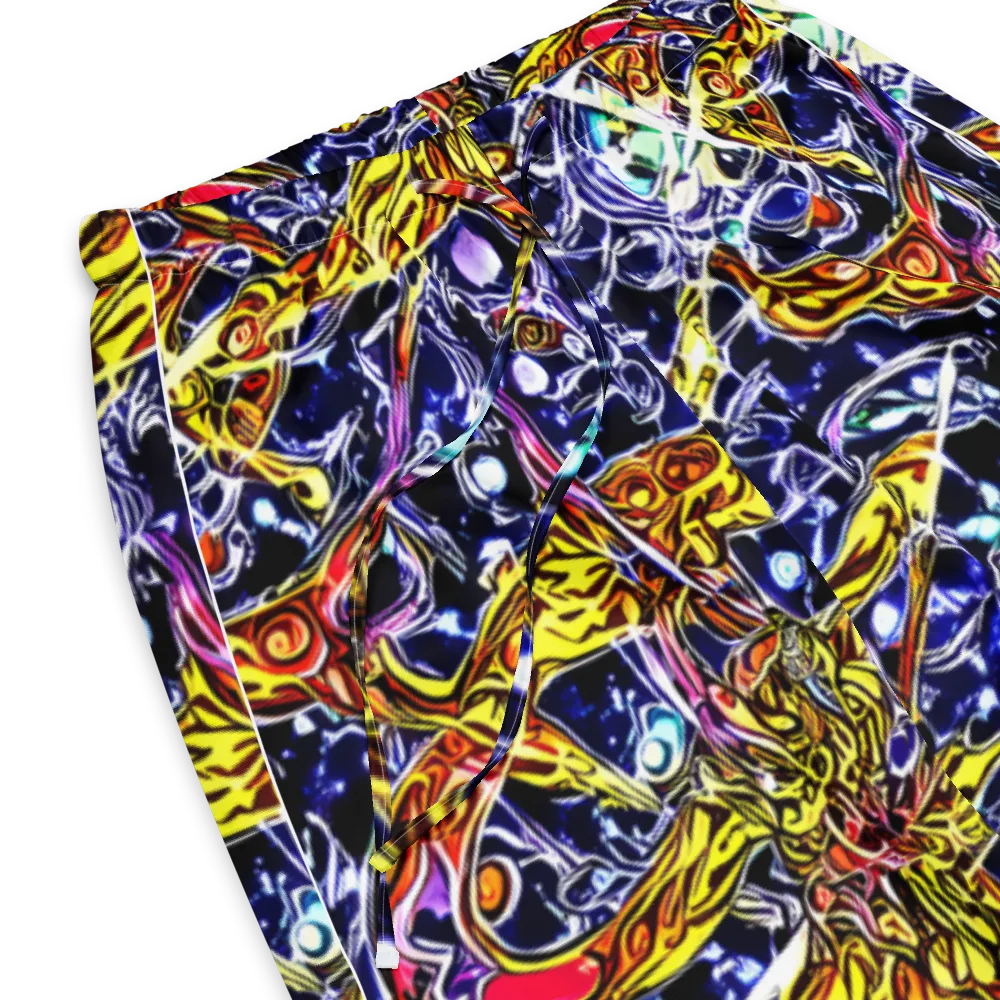 Blue Fire Orbit on Women's Pajama Pants — Product details