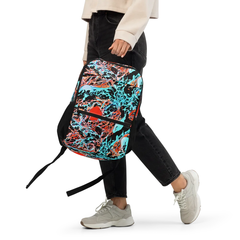Liquid Mayhem on Utility Backpack — Front