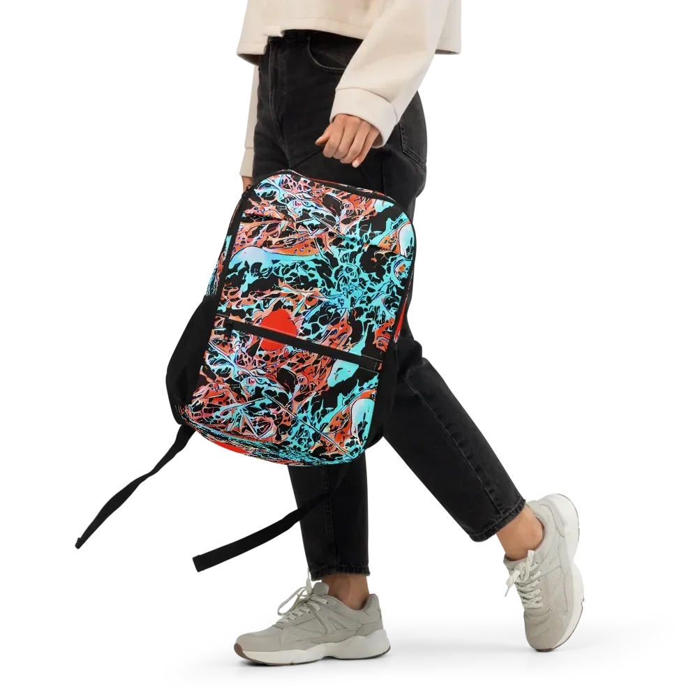 Liquid Mayhem on Utility Backpack — Front