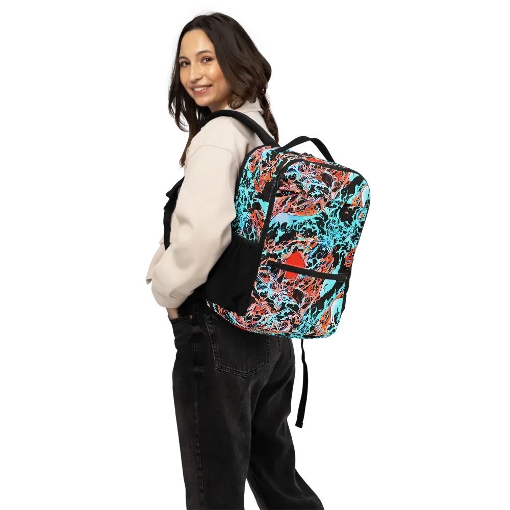 Liquid Mayhem on Utility Backpack — Back
