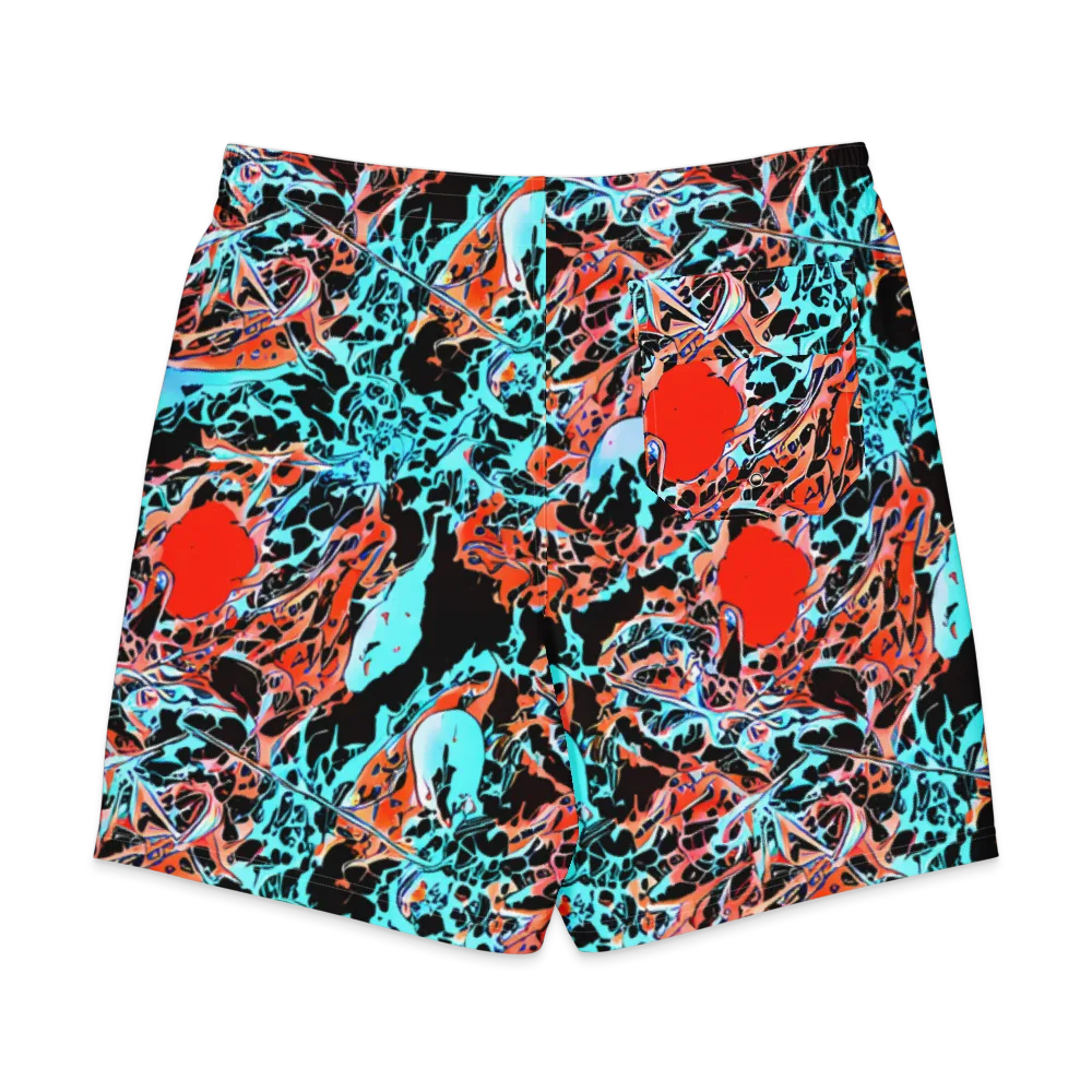 Liquid Mayhem on Men's Board Shorts — Back
