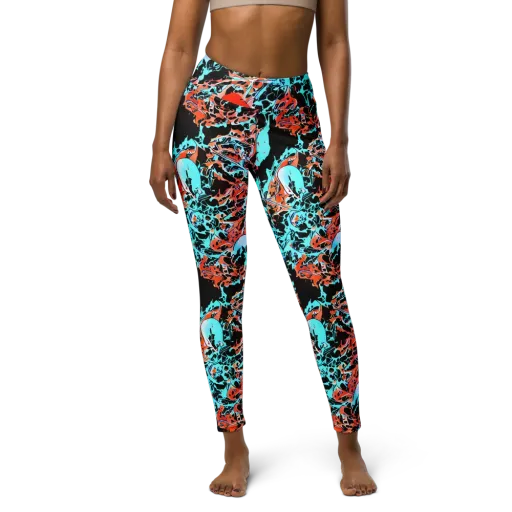 Liquid Mayhem on a Yoga Leggings