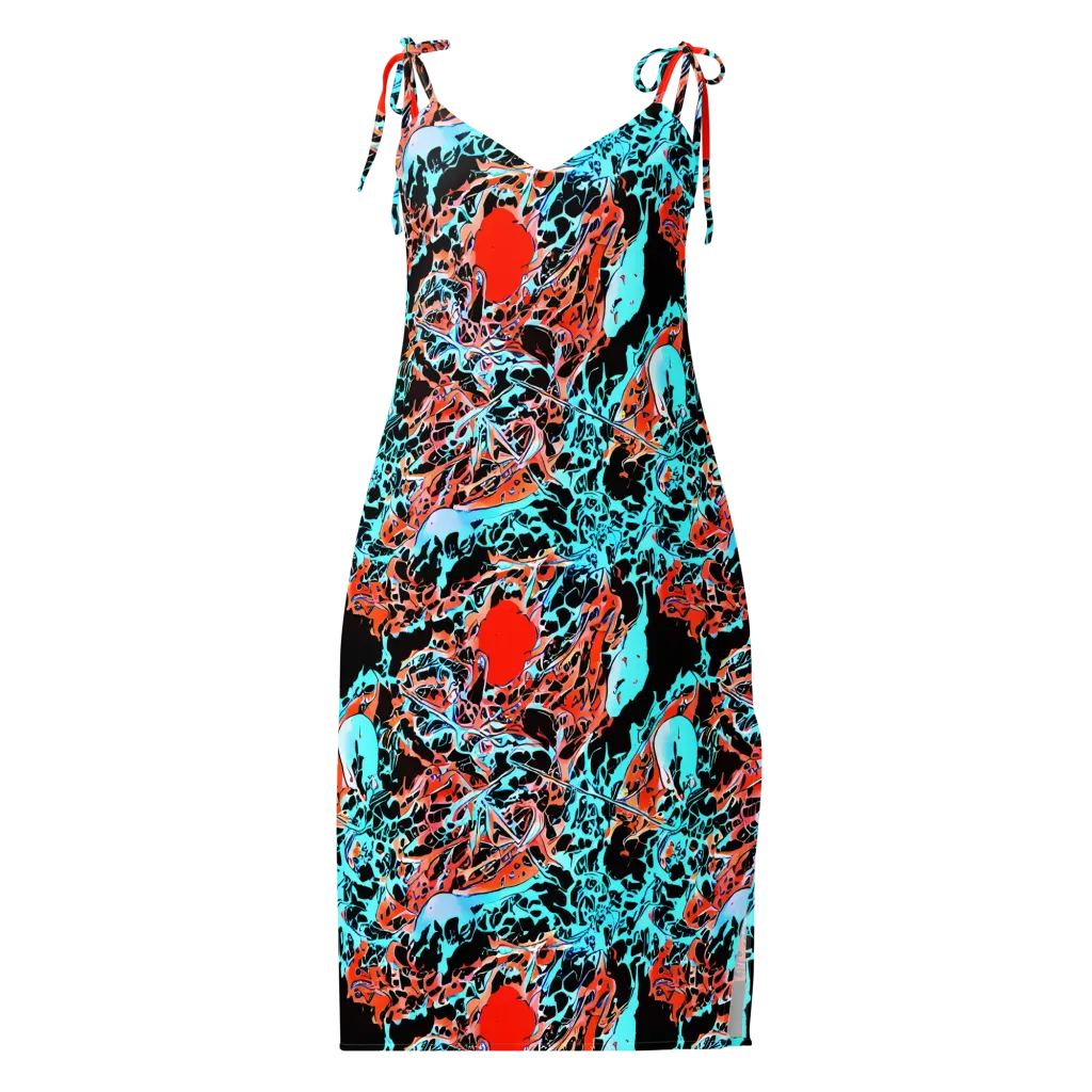 Liquid Mayhem on Slip Dress — Front