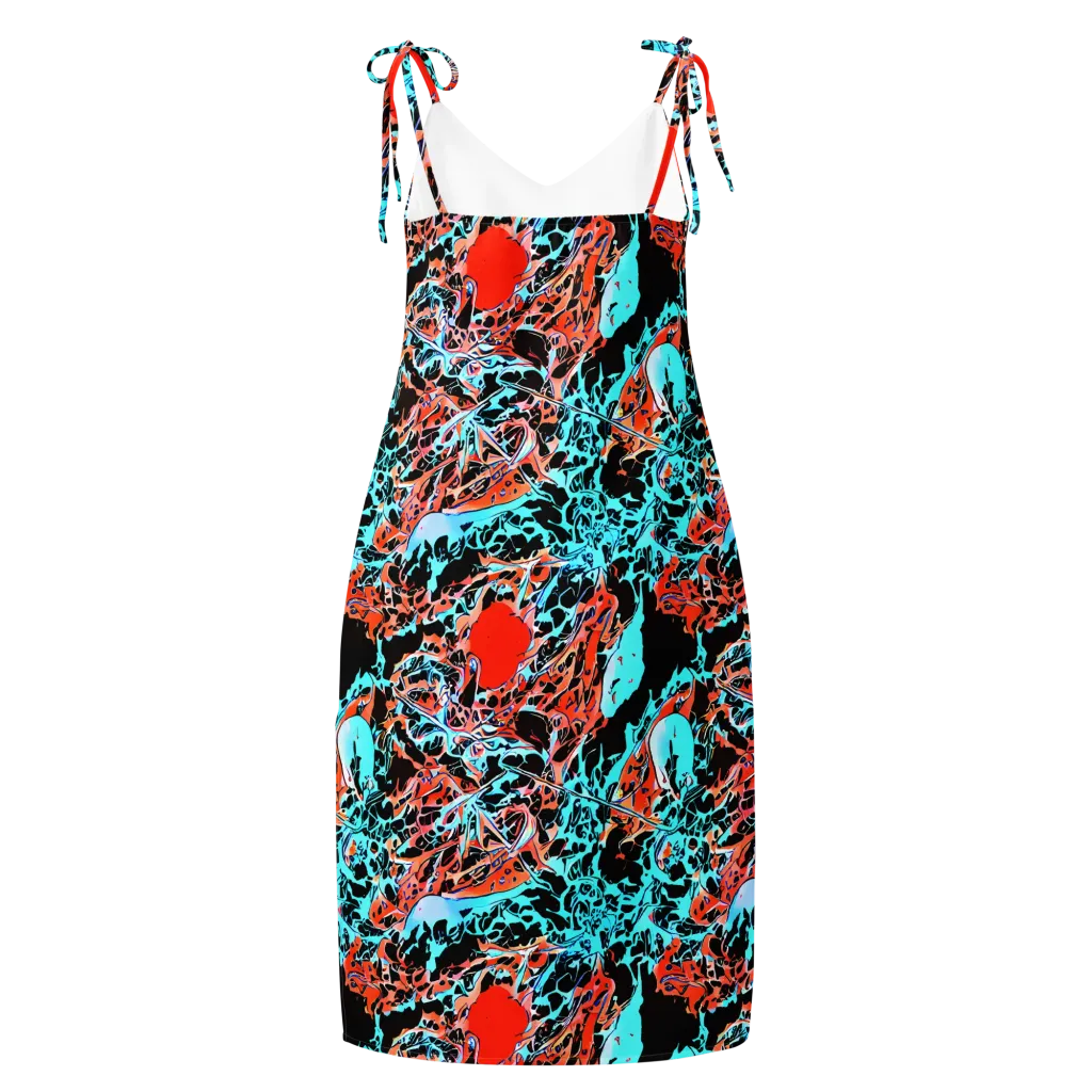 Liquid Mayhem on Slip Dress — Back