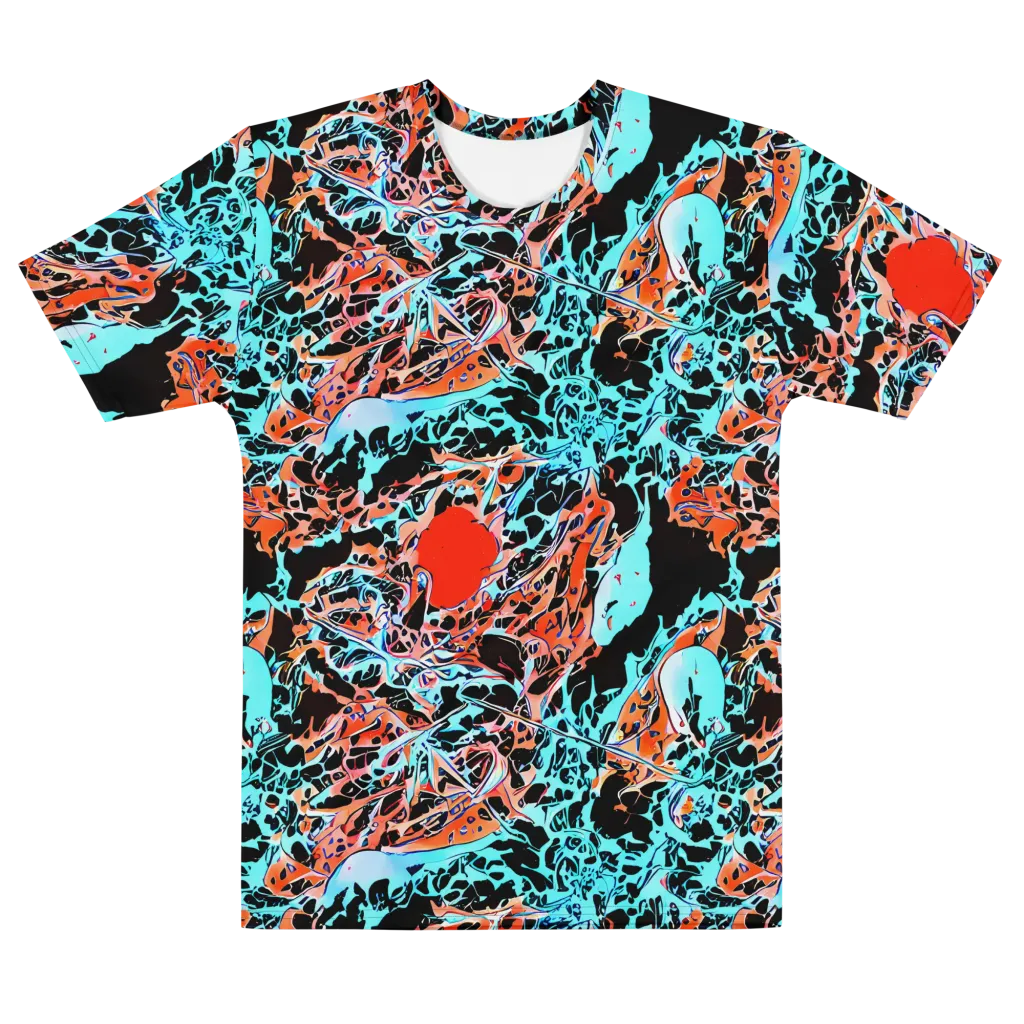 Liquid Mayhem on Men's Cotton Crew Neck T-Shirt — Front