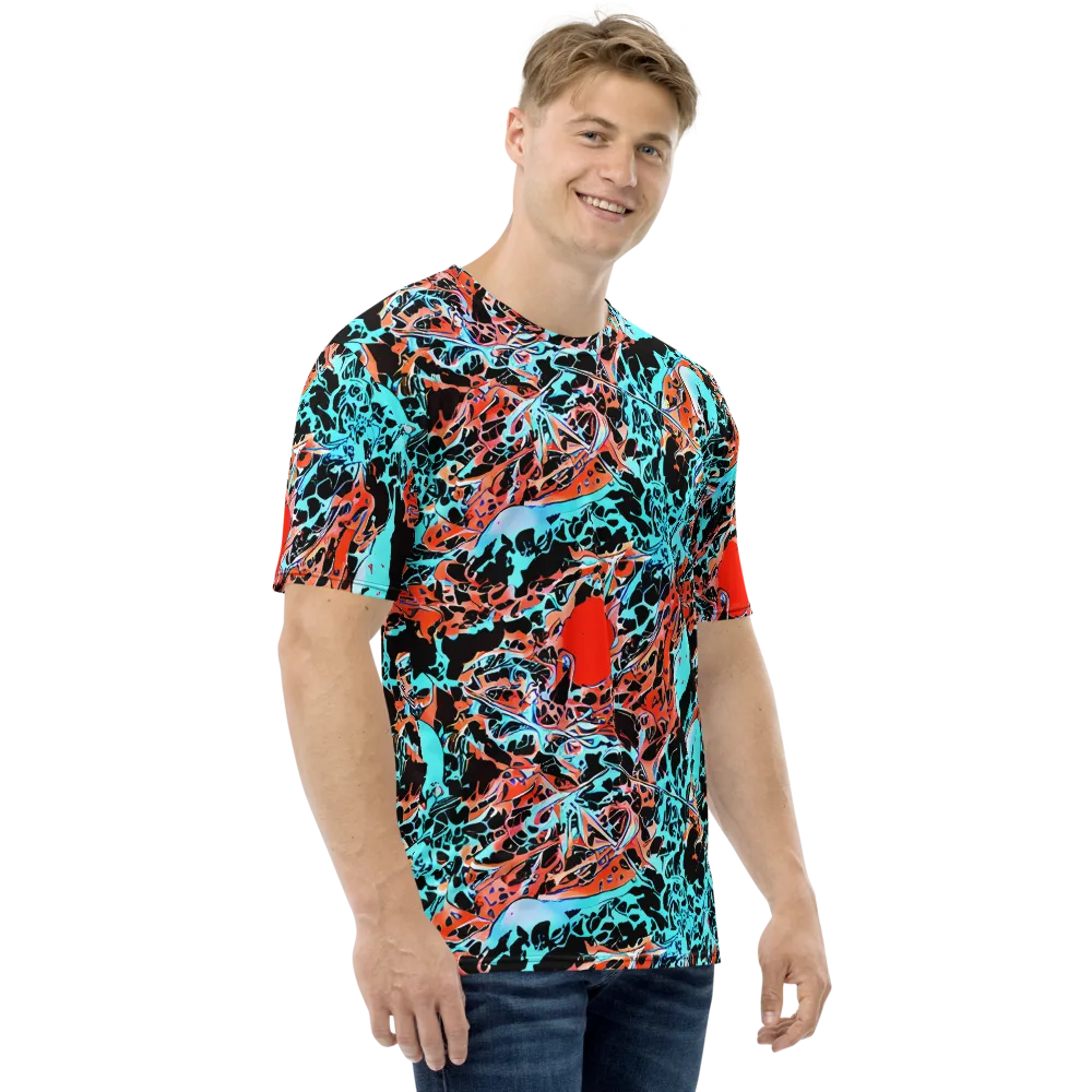 Liquid Mayhem on Men's Crew Neck T-Shirt — Right
