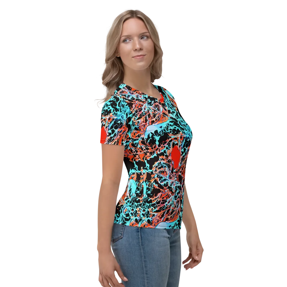 Liquid Mayhem on Women's Crew Neck T-Shirt — Right